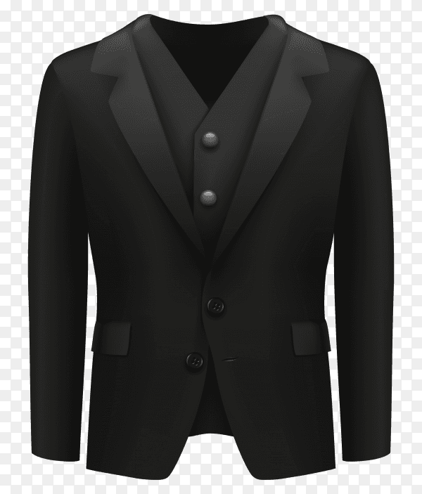 Business men clothing suit on transparent PNG