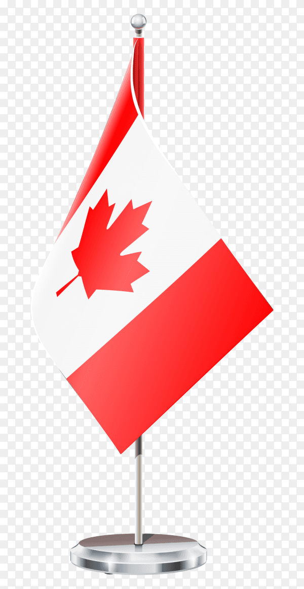 Canada flag isolated on transparent background PNG