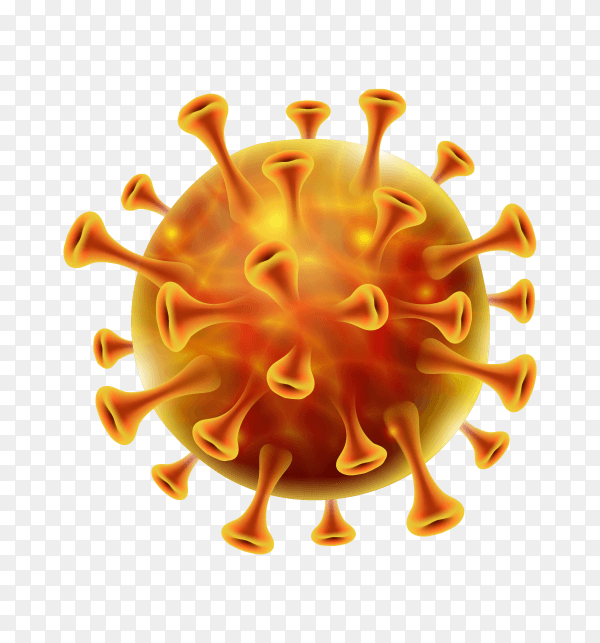 Covid-19 corona virus global pandemic design on transparent PNG