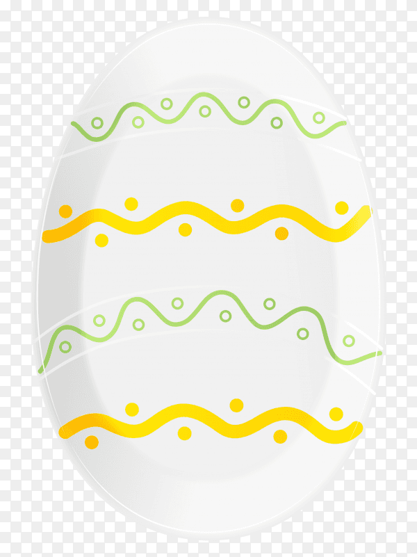 Easter day egg on transparent background PNG