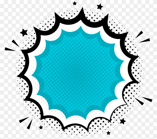 Empty Speech bubble on transparent background PNG