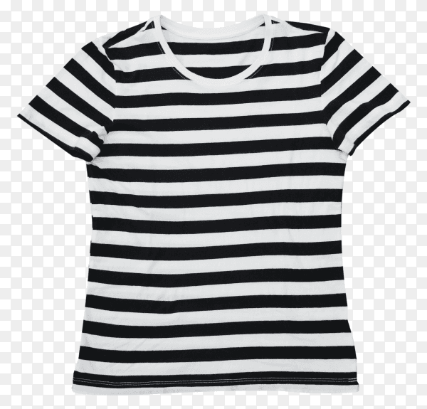 Female t-shirt on transparent background PNG