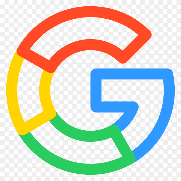 Google template logo on transparent background PNG