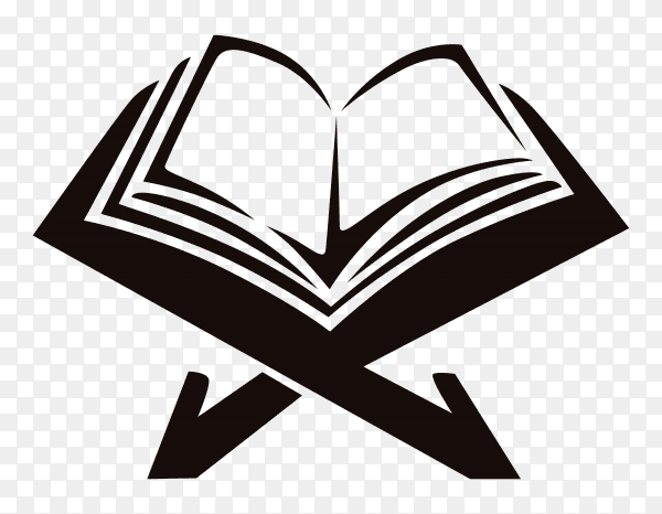 Hand drawn Holy book of quraan on transparent background PNG