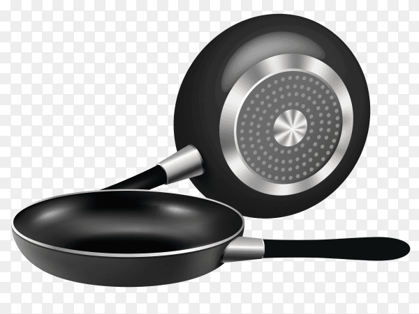 Illustration of frying pan on transparent background PNG