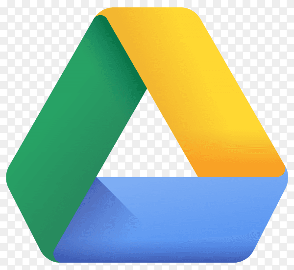 Logo google drive design illustration on transparent background PNG