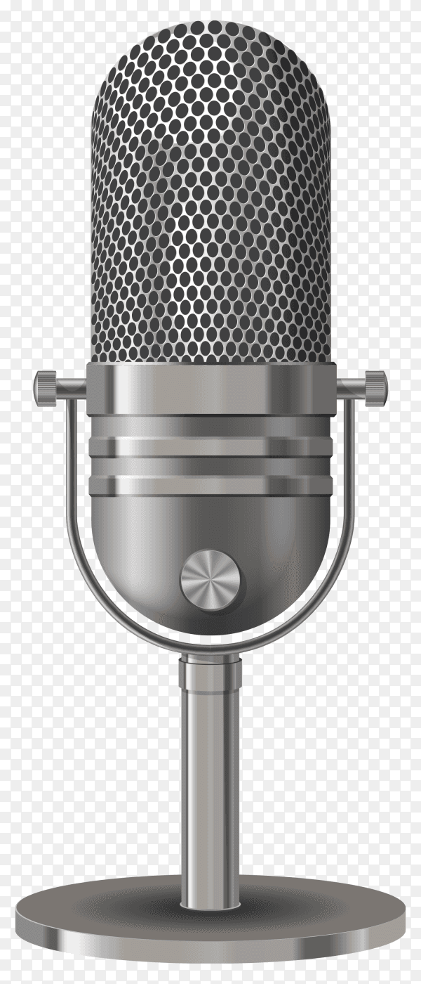 Microphone isolated on transparent background PNG