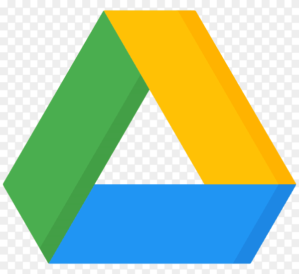 Modern google drive Logo premium vector PNG.png