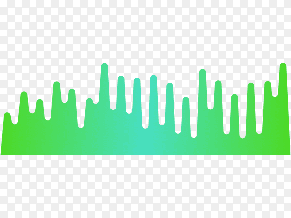 Music equalizer, audio analog waves on transparent background PNG