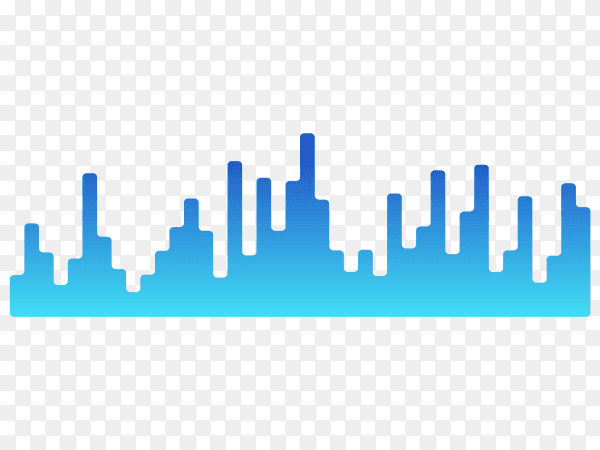Music equalizers design on transparent background PNG