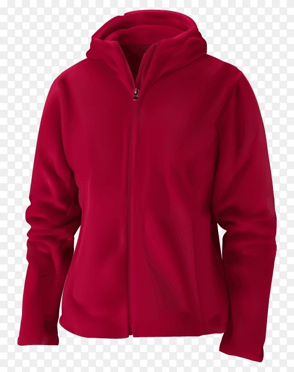 Red sweatshirt illustration on transparent background PNG
