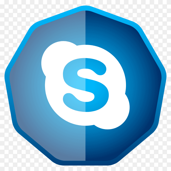 Skype icon button Clipart PNG