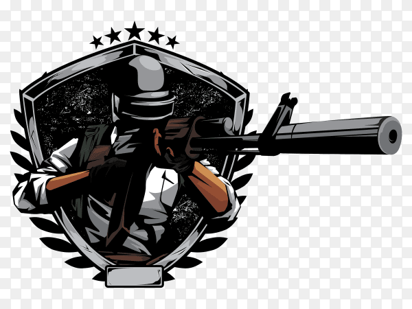 Sniper ready fire in pubg game Clipart PNG