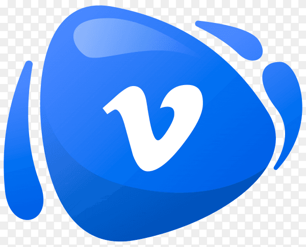 Vimeo logo in gradient colors premium vector PNG