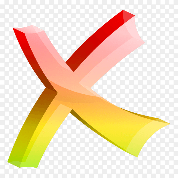 Wrong check mark premium vector PNG