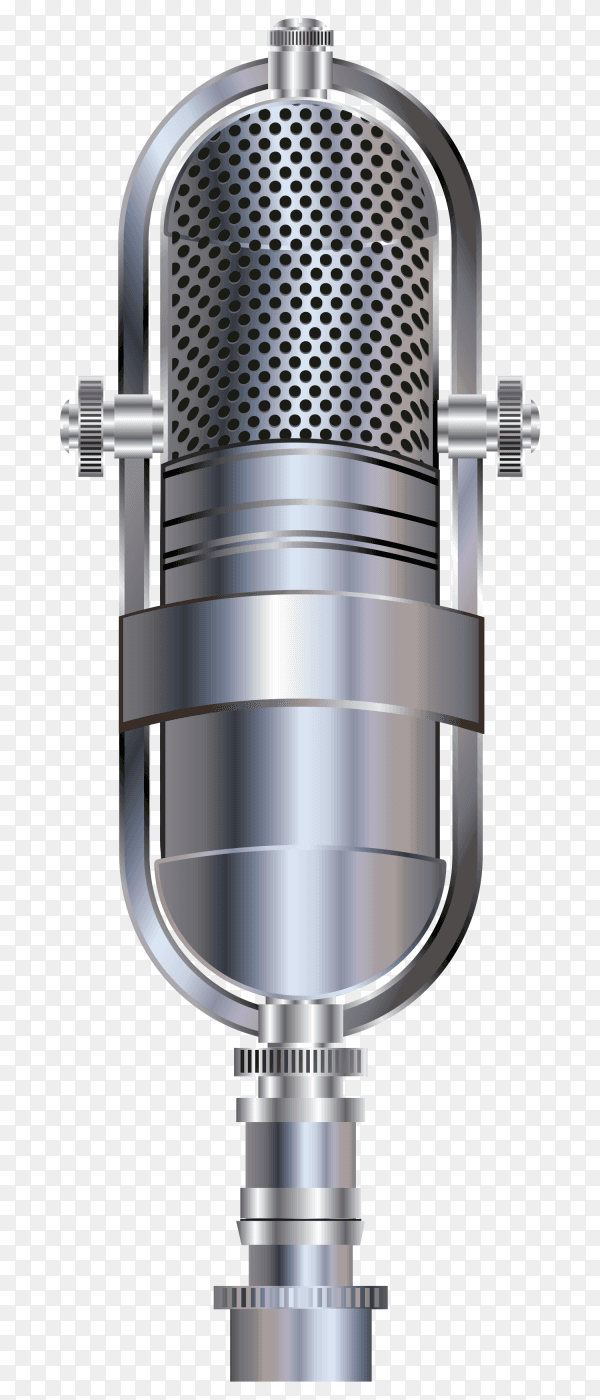 karaoke party microphone on transparent background PNG