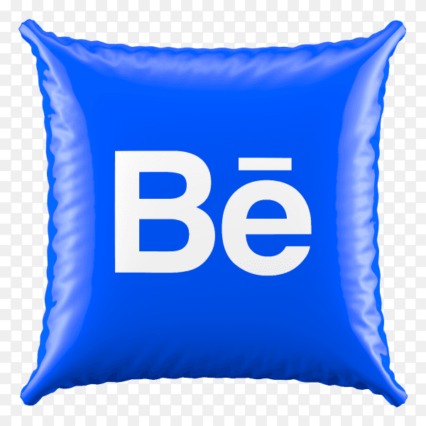 3D Pillow Behance icon on transparent background PNG
