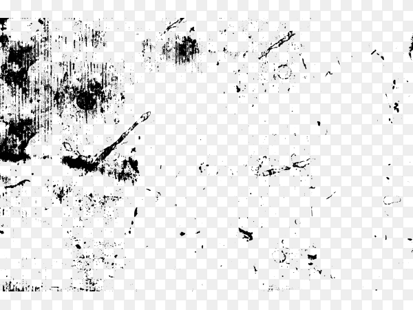 Abstract grunge surface texture on transparent background PNG