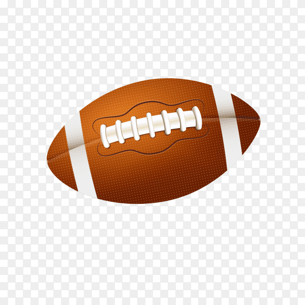 American football illustration on transparent background PNG