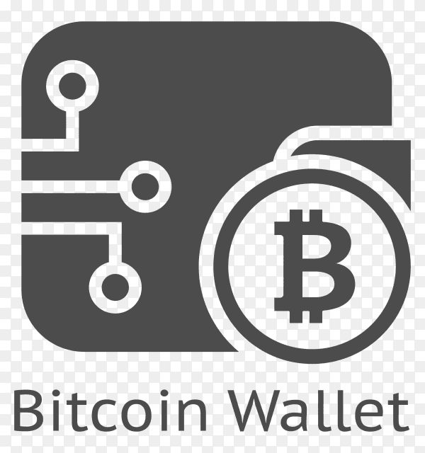 Bitcoin Wallet icon on transparent background PNG