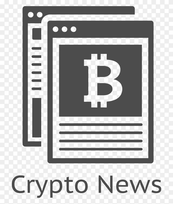 Bitcoin Crypto News icon premium vector PNG