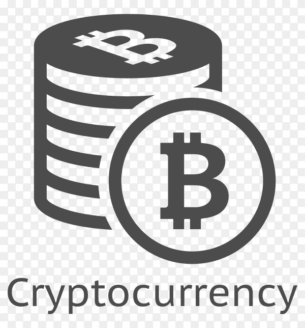 Bitcoin cryptocurrency on transparent background PNG