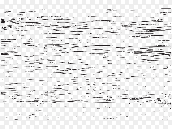 Black and white grunge texture on transparent background PNG