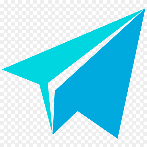 Blue Telegram icon design premium vector PNG