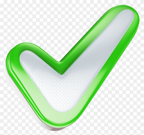 Checked icon on transparent background PNG