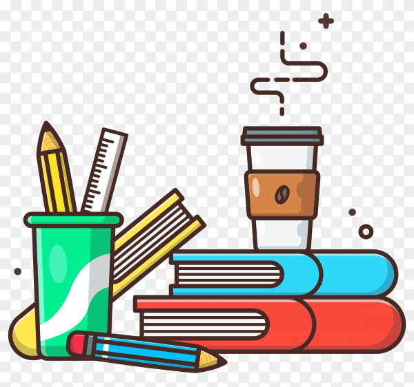 Education icon concept on transparent background PNG