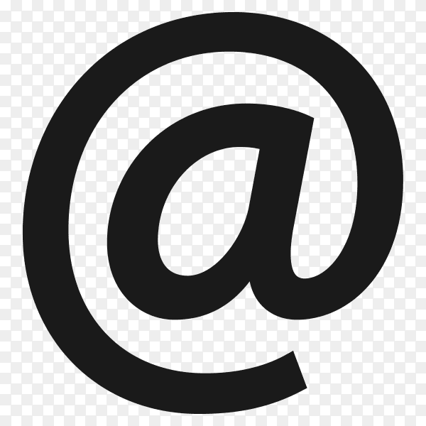 Email icon on transparent background PNG