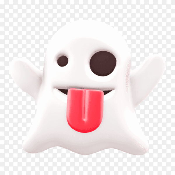 Emoji phantom on transparent background PNG