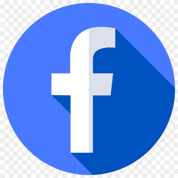 Facebook icon design illustration on transparent background PNG