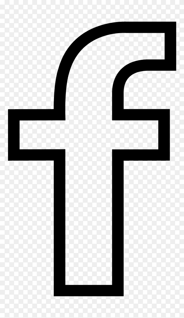 Facebook icon design premium vector PNG