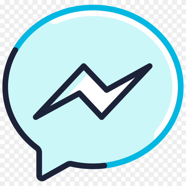 Facebook messenger icon design clipart PNG