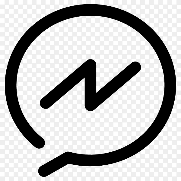 Facebook messenger logo on transparent PNG