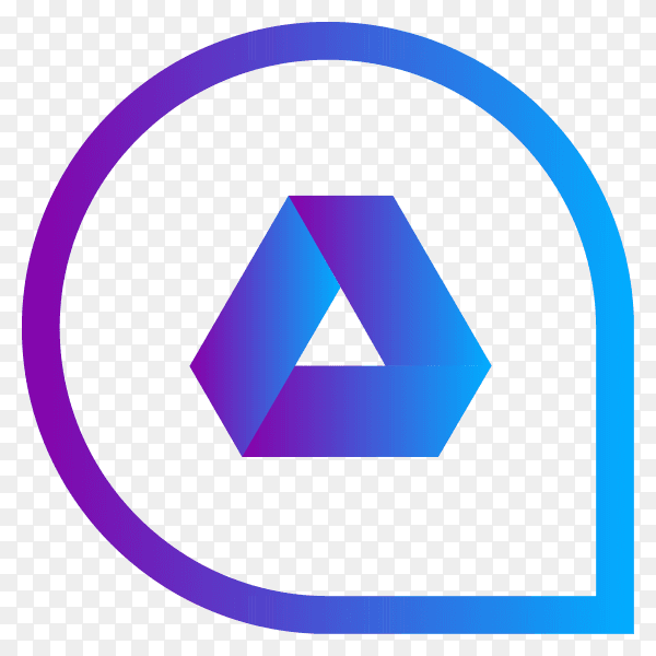 Google Drive icon design on transparent background PNG