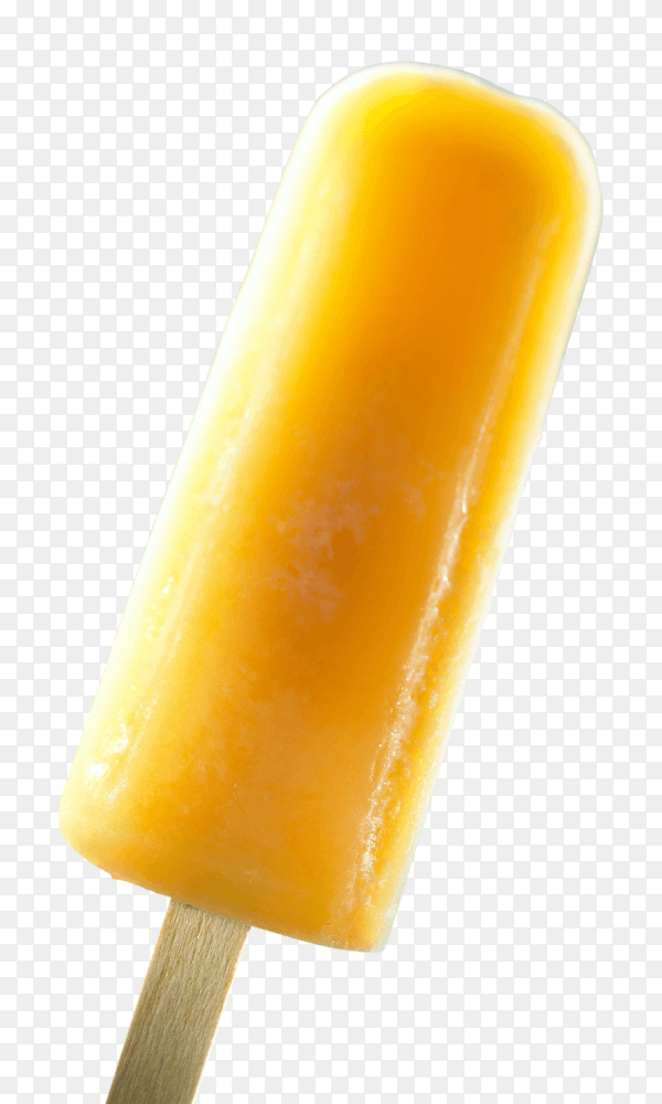 Ice cream with Yellow flavour on transparent background PNG