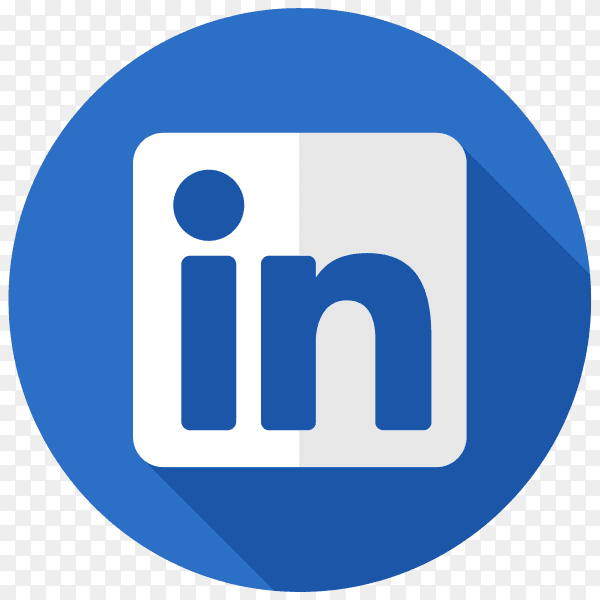 Illustration of Linkedin icon on transparent background PNG