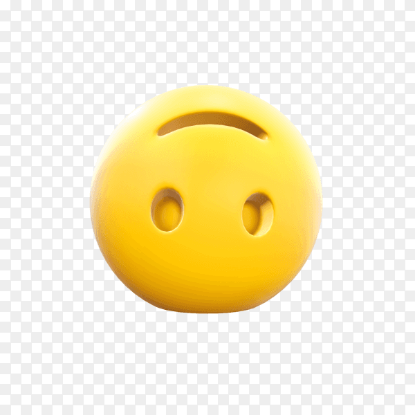 Inverted face emoji illustration premium vector PNG