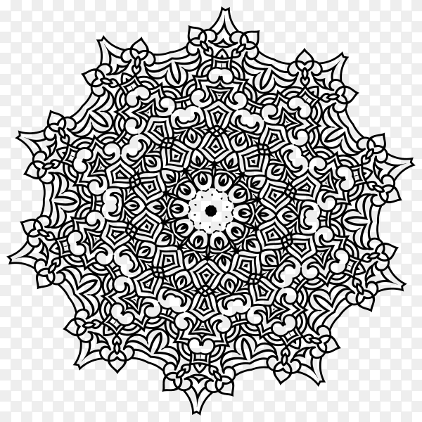 Luxury mandala premium vector PNG