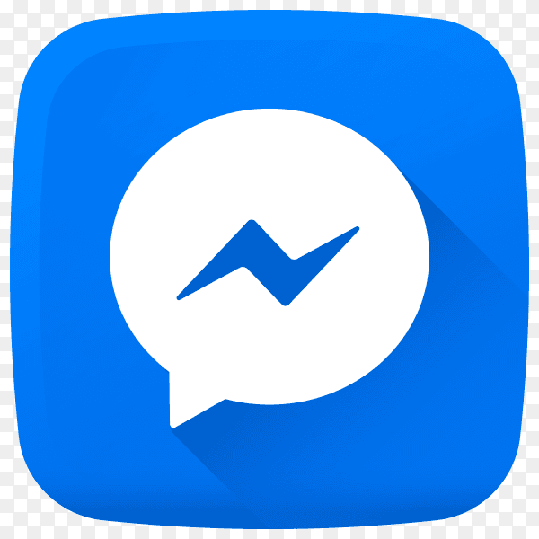 Messenger icon design premium vector PNG