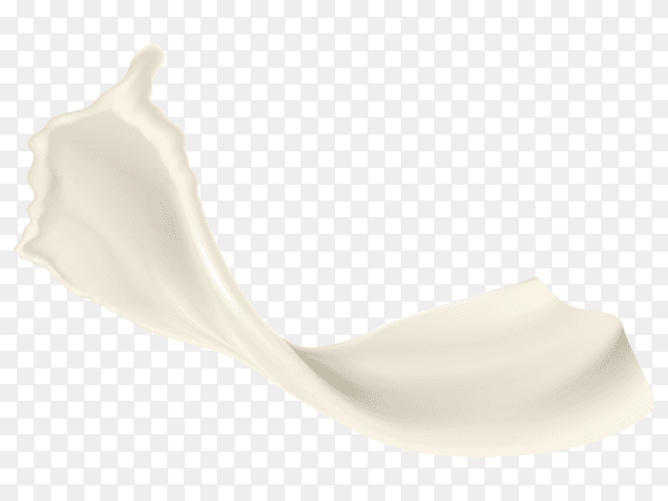 Milk splash isolated on transparent background PNG