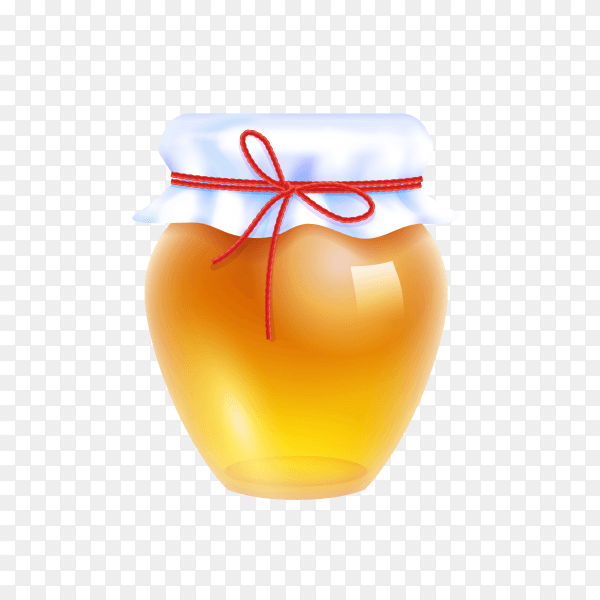 Natural Honey illustration on transparent background PNG