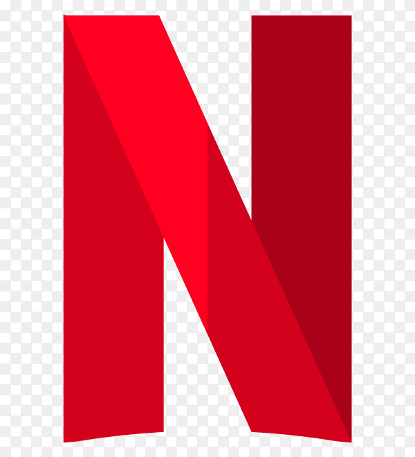 Netflix logo on transparent background PNG