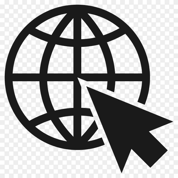 Network icon design on transparent background PNG