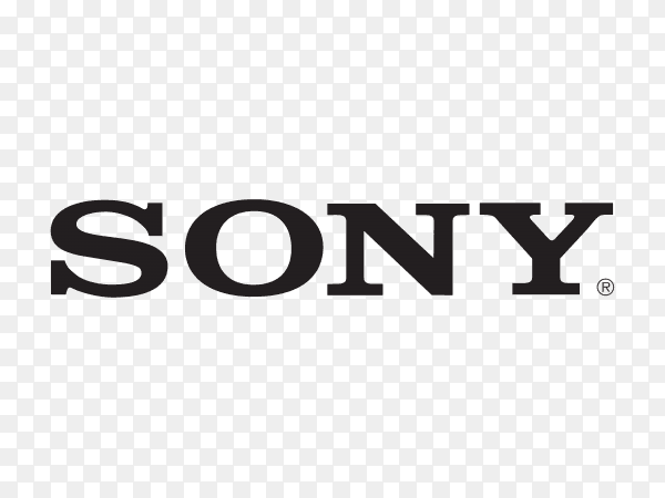 SONY lettering design on transparent background PNG