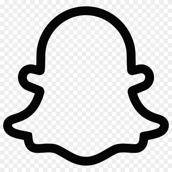 Snapchat logo on transparent background PNG