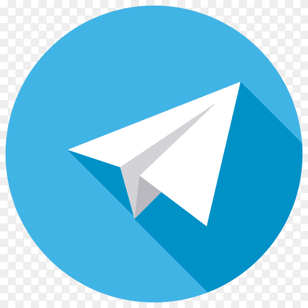 Telegram icon isolated on transparent background PNG