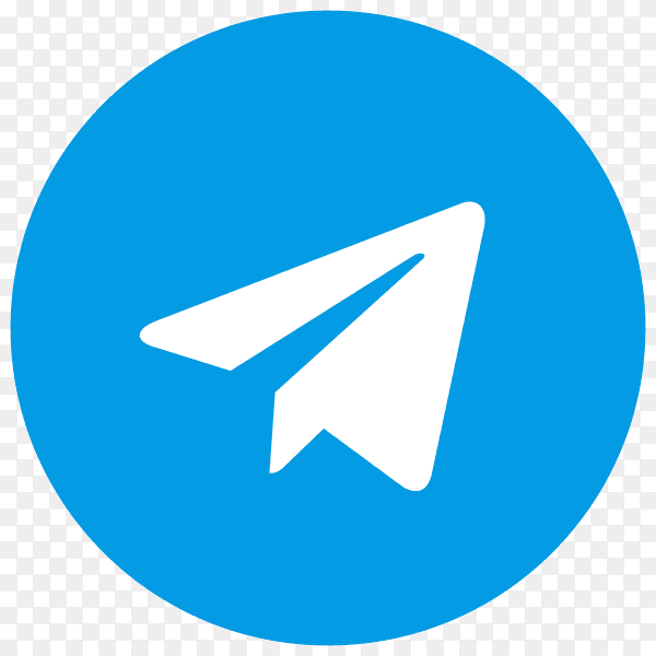 Telegram icon on transparent background PNG